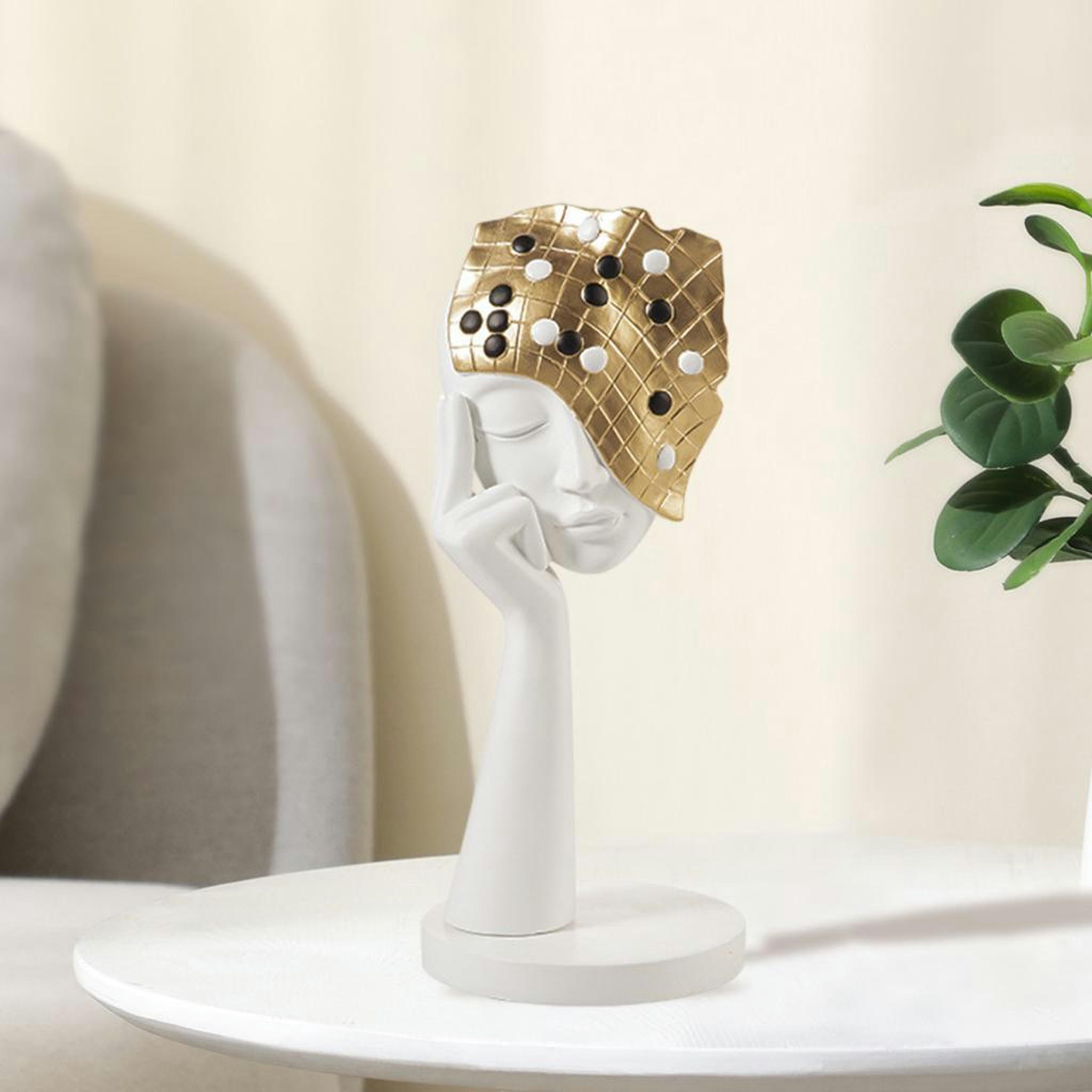 TUMALL Modern Female Statues Sculpture Figurine Resin Abstract Human