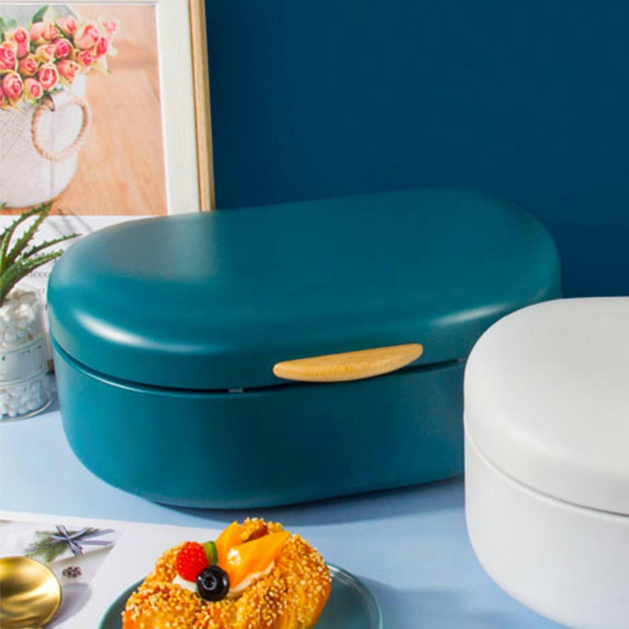 TUMALL Multifunction Bread Box Pet Food Oat Nuts Canisters Box for Household HomeGreen