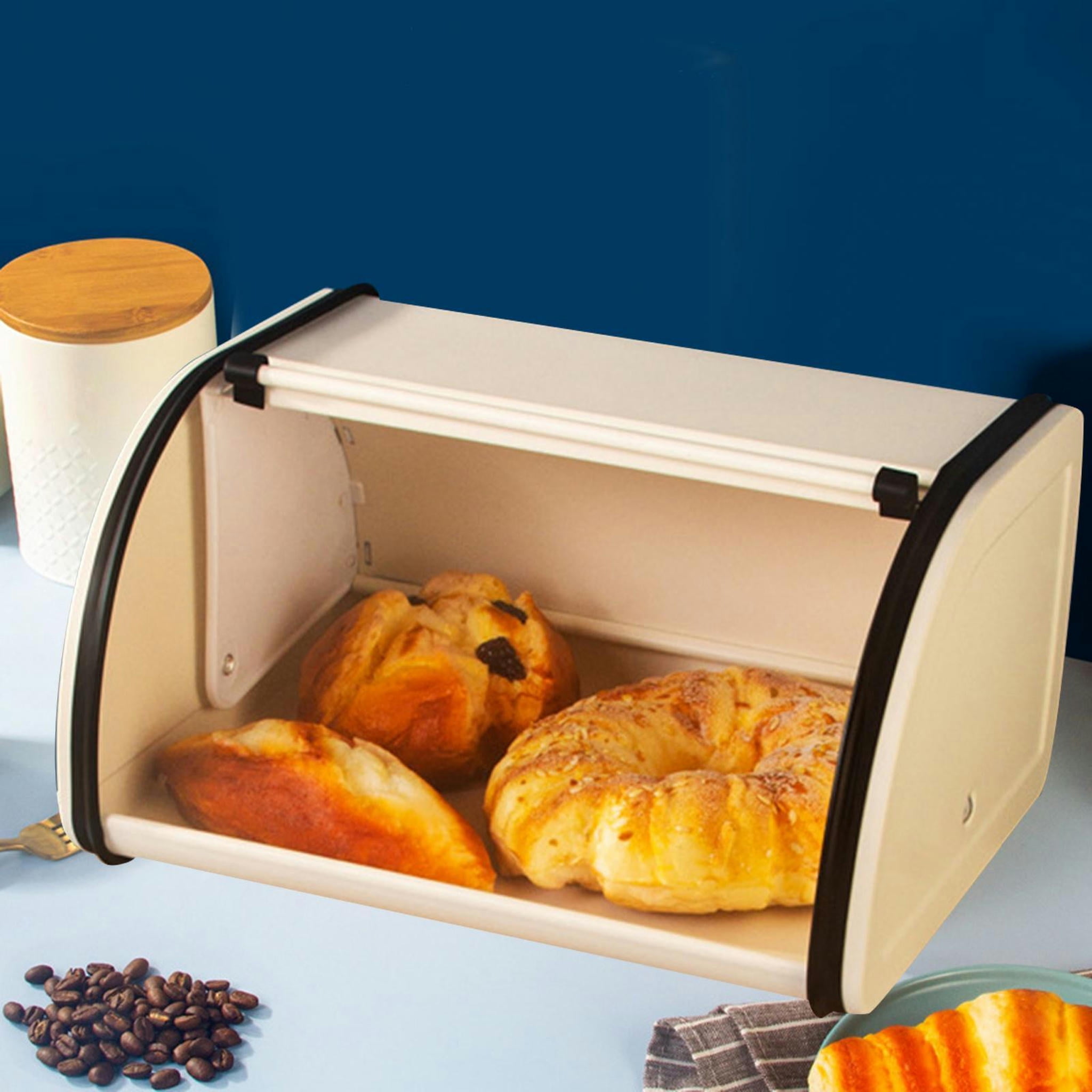 TUMALL Multipurpose Bread Box Practical with Lid Ornament for