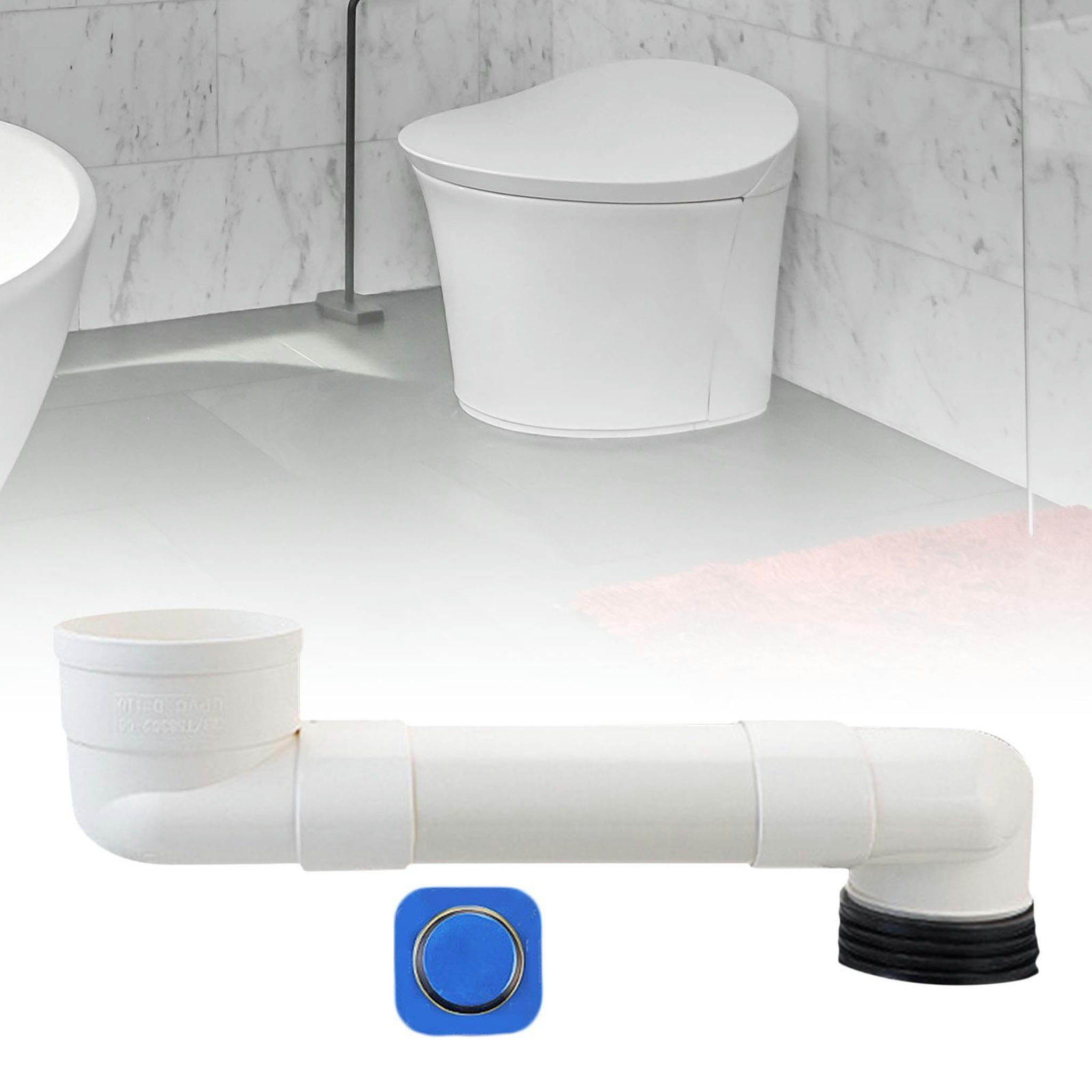 TUMALL Offset Toilet Flange Extension Drain Pipe Connector PVC Offset
