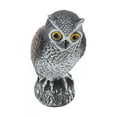 TUMALL Owl Decoys To Scare Birds Away Fake Tree Owl Statue Plastic