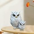 TUMALL Owl Statue Miniature Crafts Animal Bird Sculpture for Flowerpot