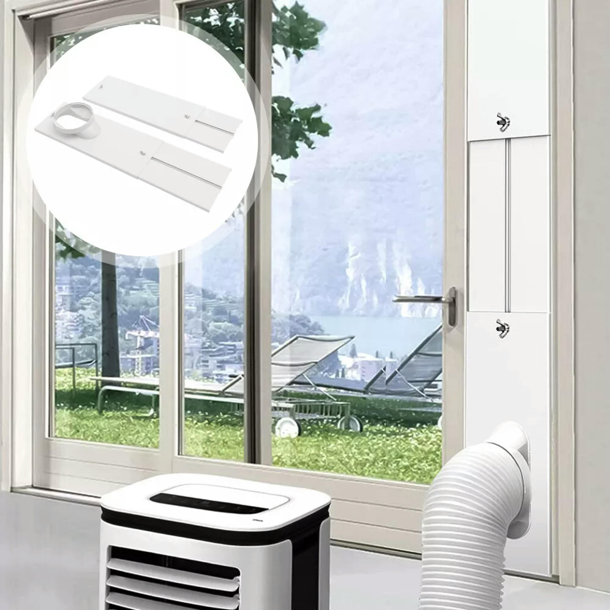 TUMALL Portable Air Conditioner Window Vent Kit Conditioning