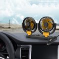 TUMALL Portable Car Corded Cooling Air Fan Blower Two Speed Wind Double