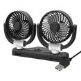 TUMALL Portable Car Corded Cooling Air Fan Blower Two Speed Wind Double