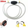 TUMALL Portable Manual Car Siphon Pump Fuel Gas Transfer Oil Liquid