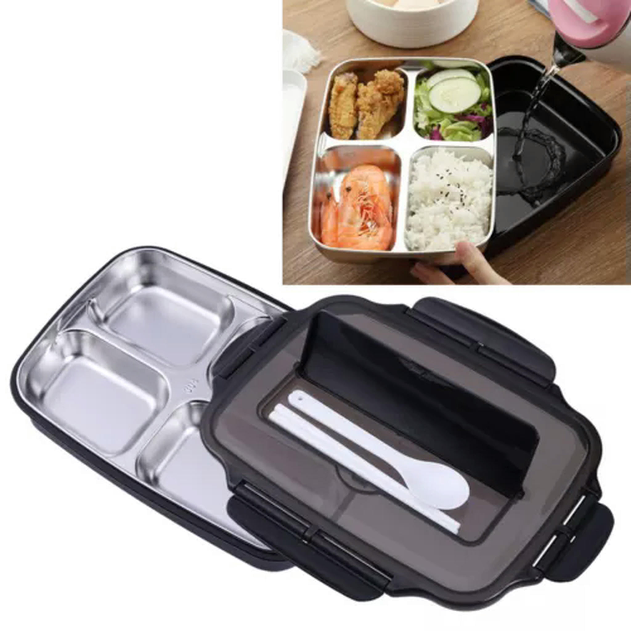 TUMALL Portable Stainless Steel Food Container Thermal Insulated Lunch