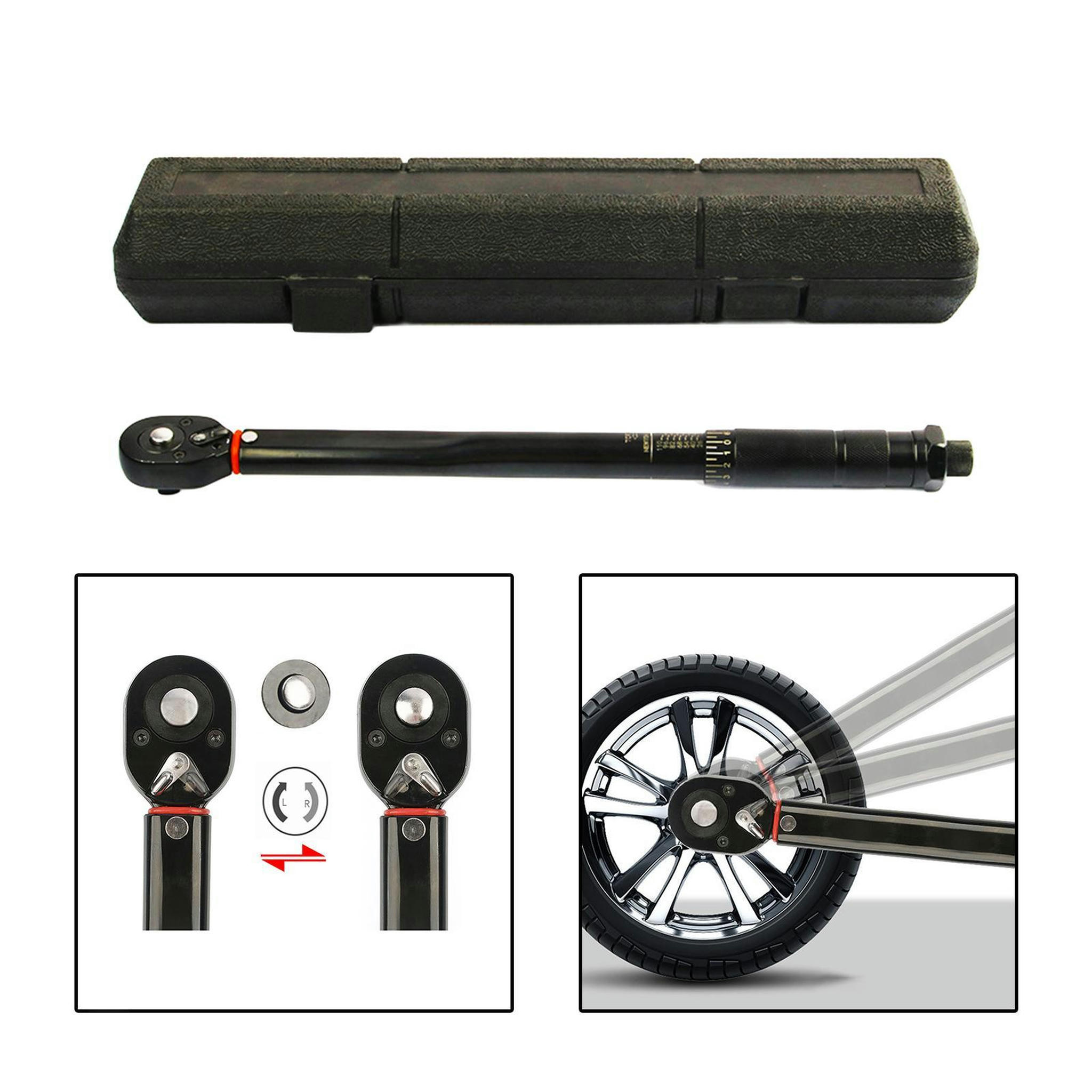 TUMALL Practical Auto Wrench Drive Spanner Adjustable Steel Quick