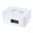 TUMALL Practical Petty Cash Money Box Stainless Steel Security Lock