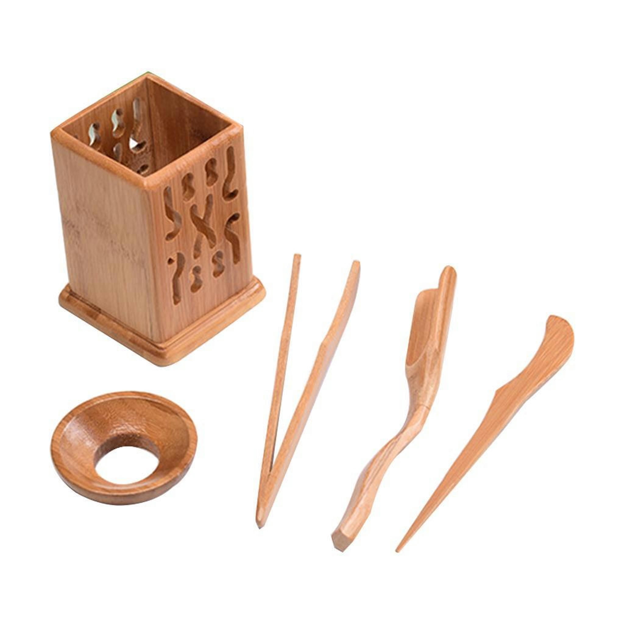 TUMALL Premium Bamboo Tea Ceremony Set Complete Utensils for