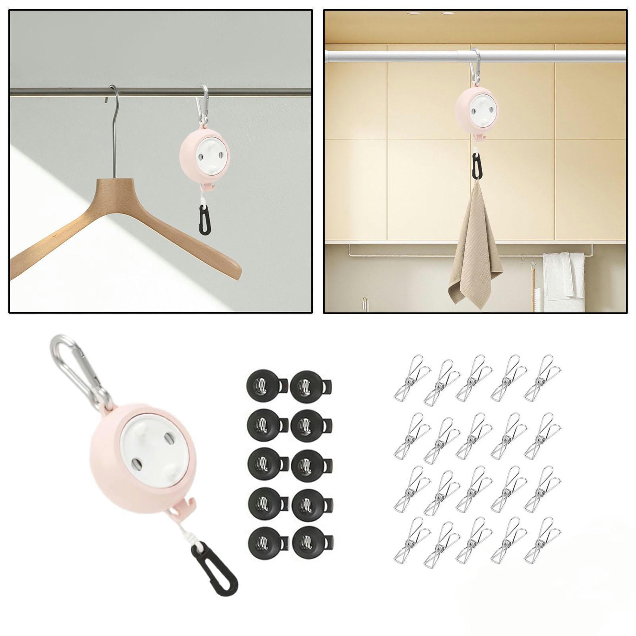 TUMALL Retractable Clothesline Cord Outdoor Clothes Line Portable