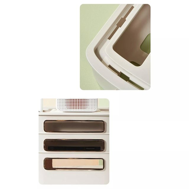 TUMALL Router Storage Box Multi Hole Detachable Design Plastic Anti