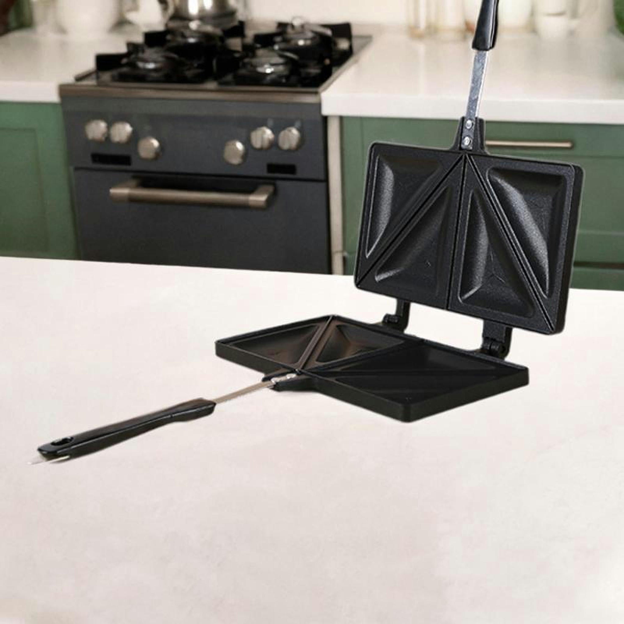 TUMALL Sandwich Baking Pan Waffle Maker Pan with Handles Sturdy Home