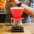 TUMALL Silicon Resin Coffee Filter Pour Over Cone Dripper Reusable