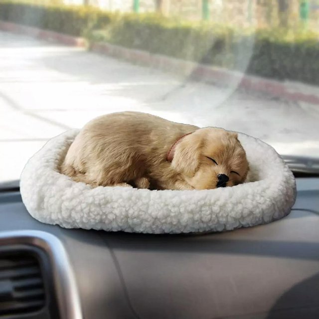 TUMALL Sleeping Cat Toy Breathing Cat Stuffed Animal Doll W/Mat Plush