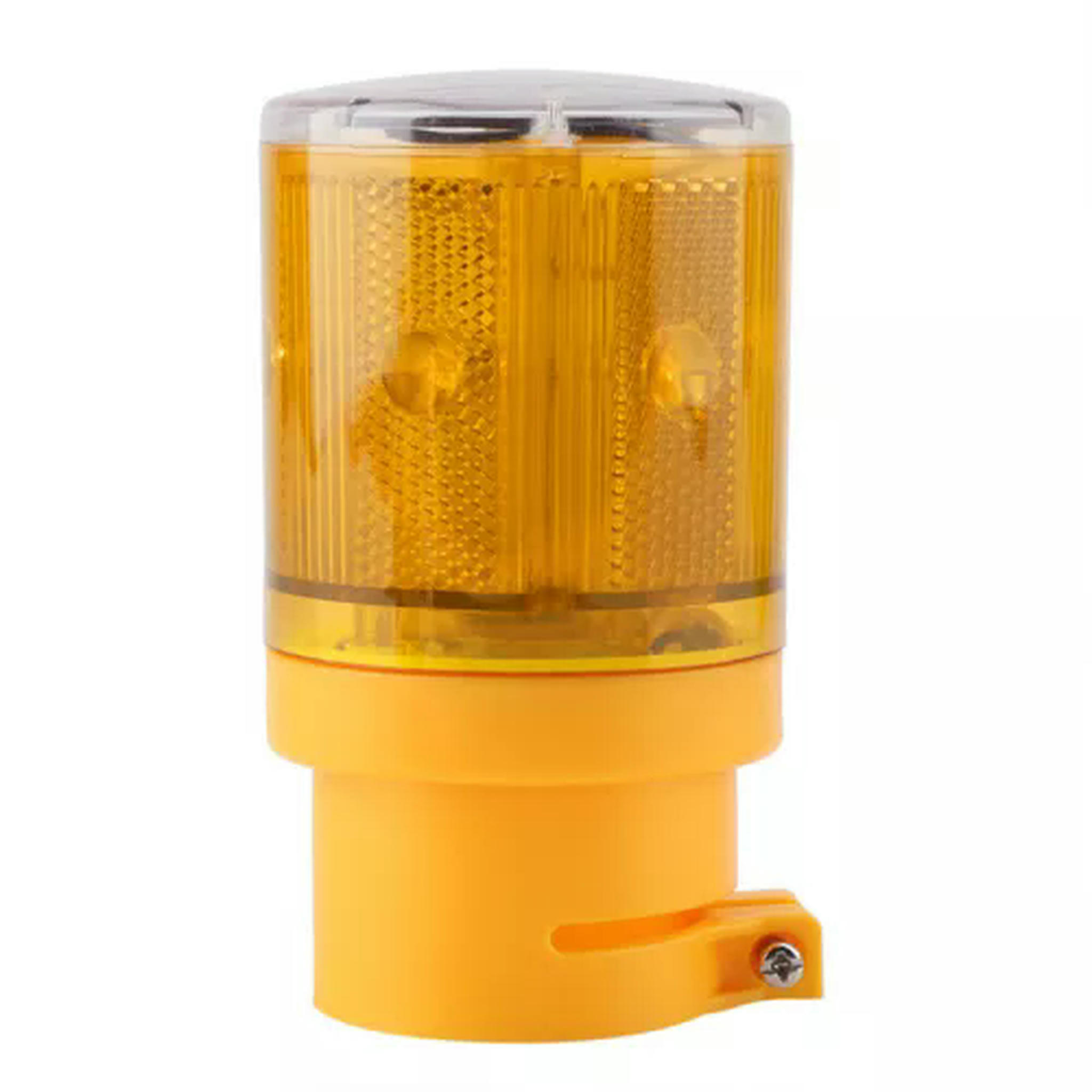 TUMALL Solar Powered 6 LED Warning Signal Light Red/Yellow Flash Strobe