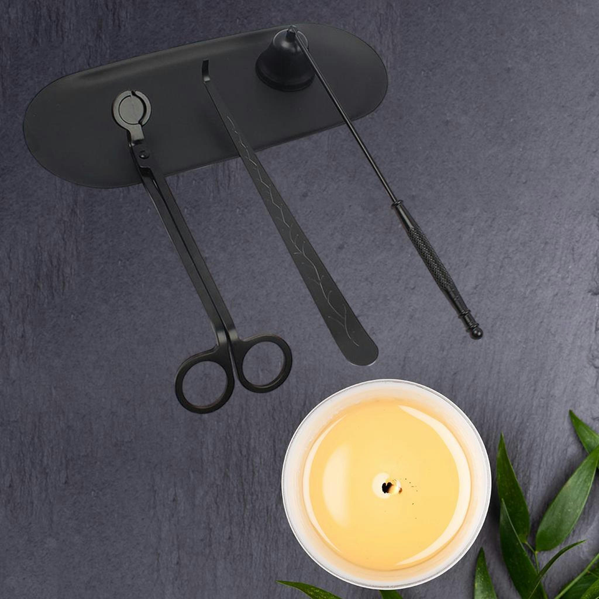 TUMALL Stainless Steel Candle Snuffer Trimmer Set Dipper Candle Tool