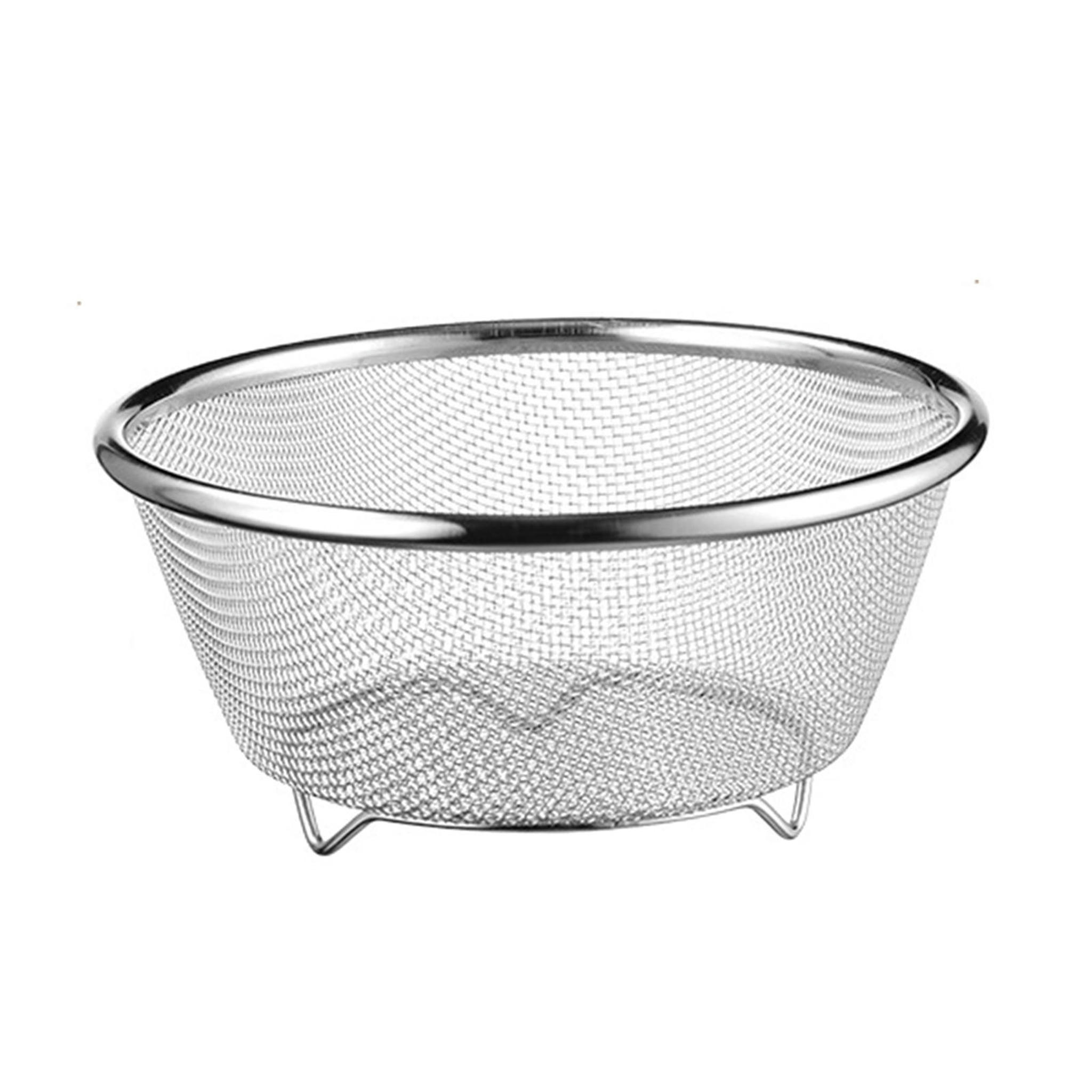 TUMALL Stainless Steel Strainer Basket Fruits Drain Basket Strainer