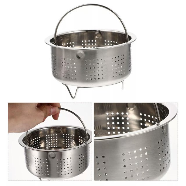 TUMALL Steamer Basket for Seafood Pot Vegetable Stainless Steel Compact