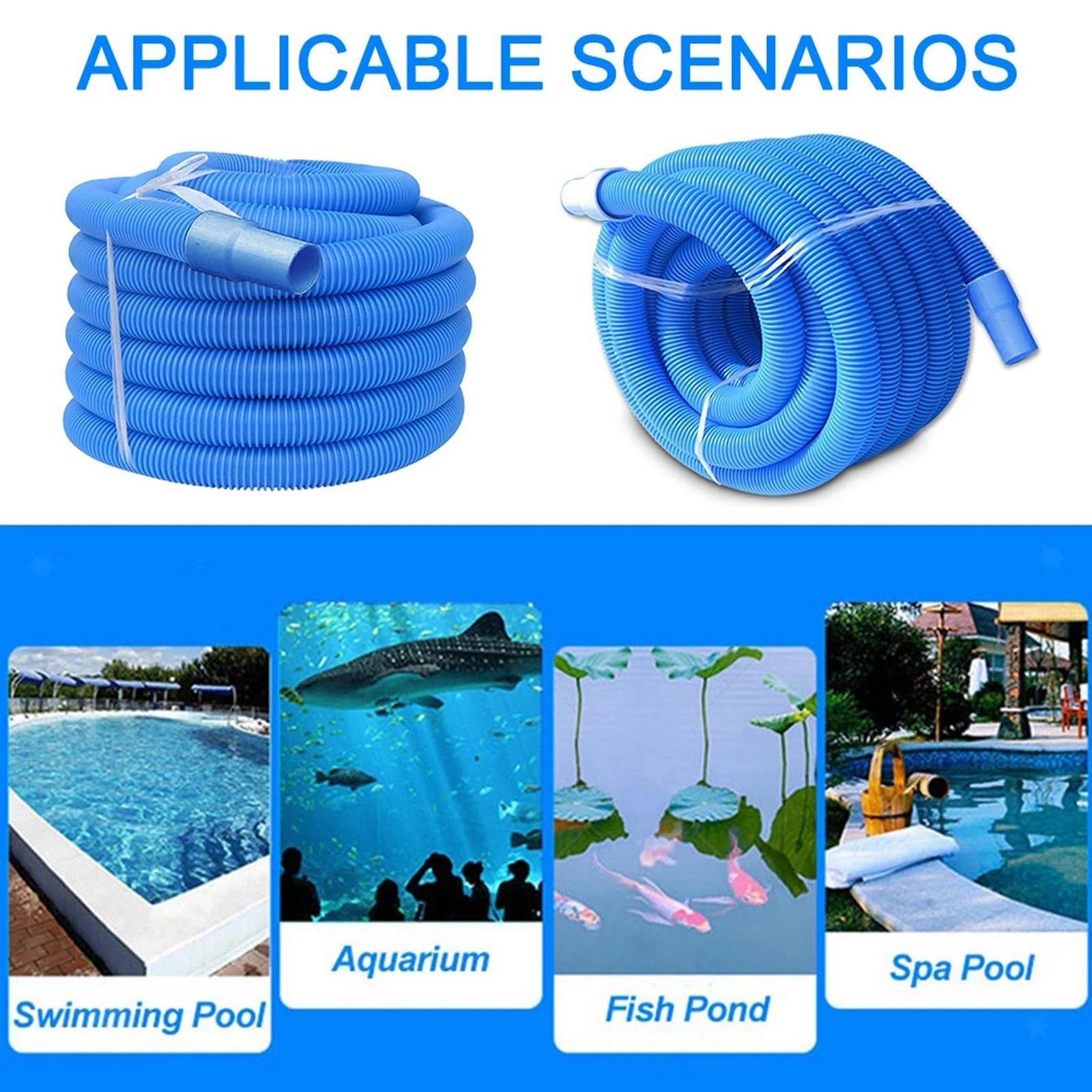 TUMALL Swimming Pool Vacuum Hose 20ft Water Hose Filter Pumps Flexible