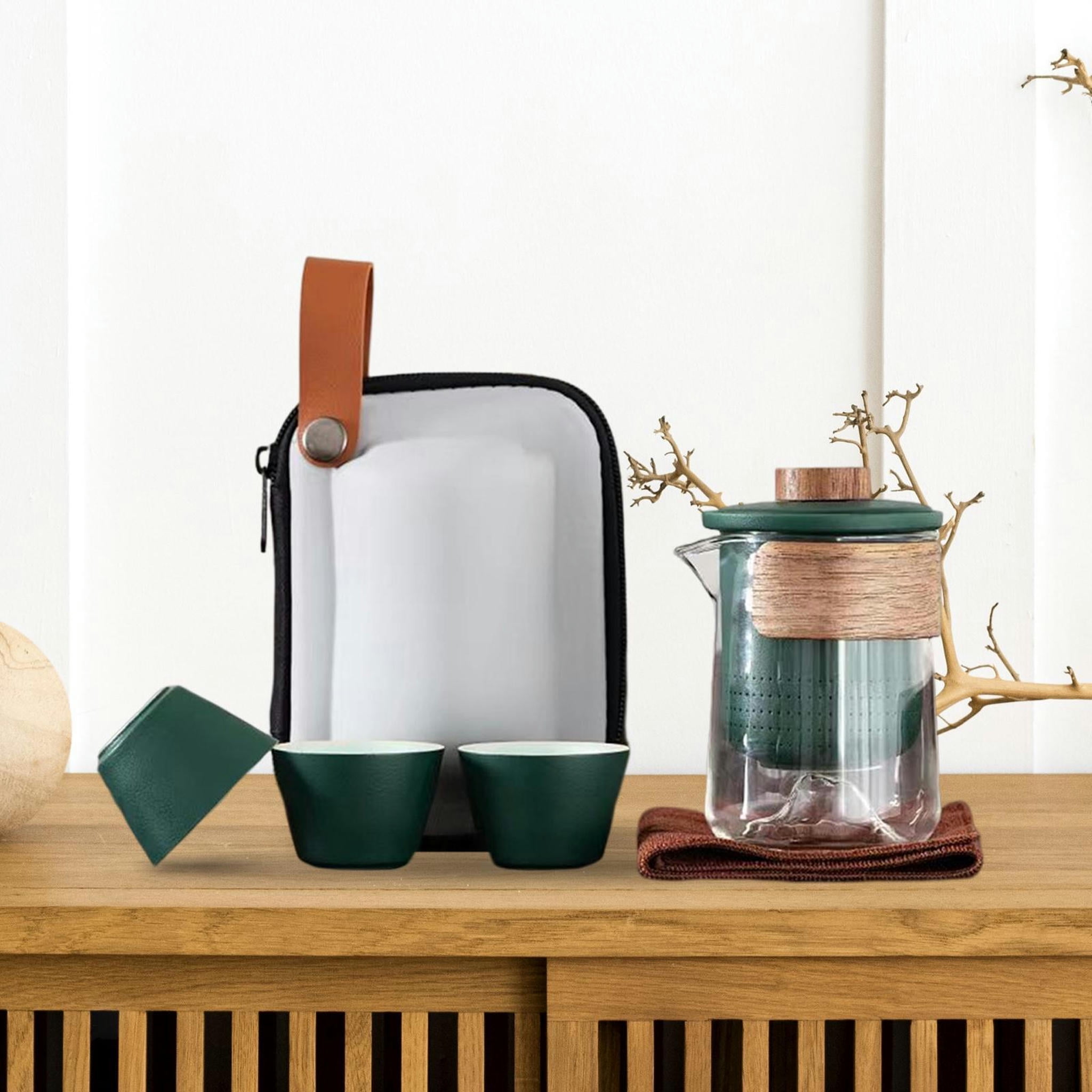 TUMALL Tea Set Kung Fu Teapot Infuser Heatproof with Lid Ceramic Kung