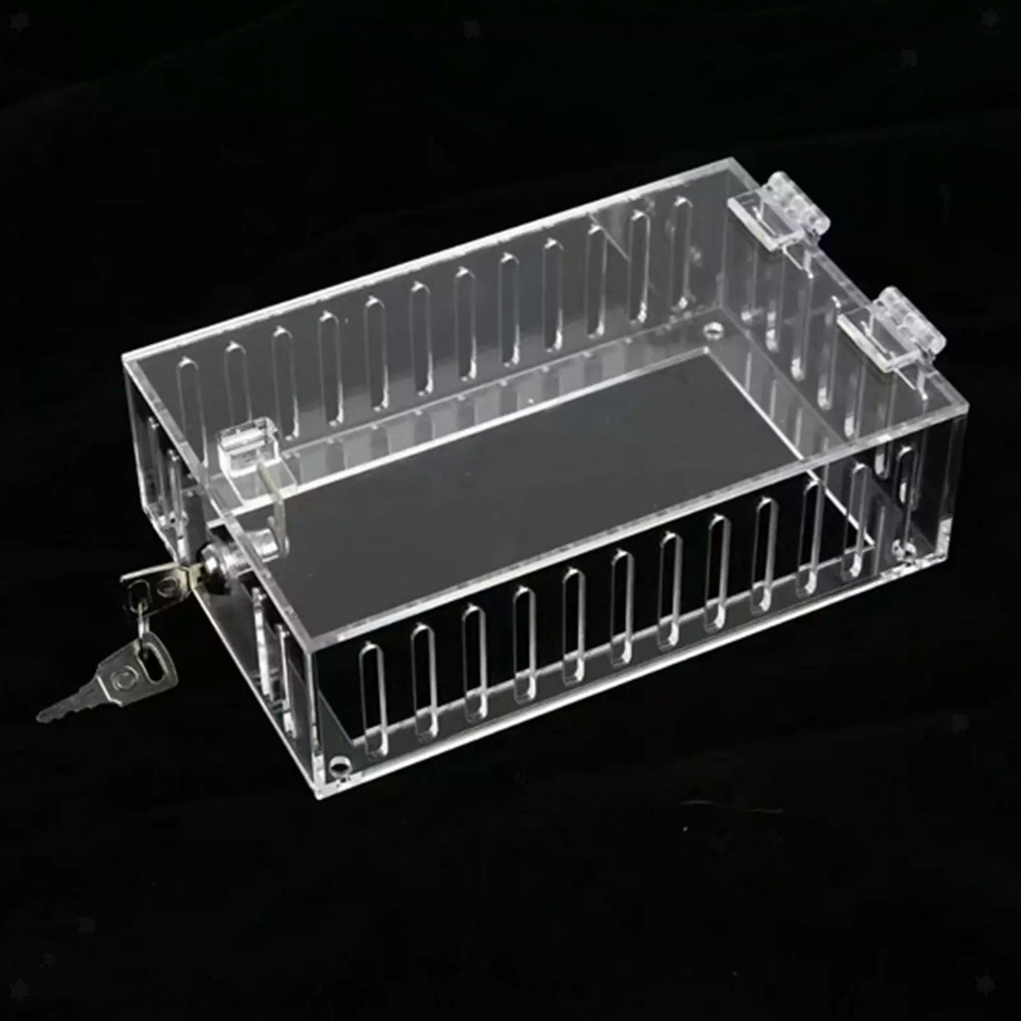 TUMALL Thermostat Lock Box with Key Clear for Wall Lockable Wall A/C