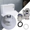 TUMALL Toilet Dual Flush Valve Replacement Cistern Outlet Valvedefault