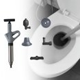 TUMALL Toilet Plunger Powerful Sink Clogged Plunger High Pressure Air