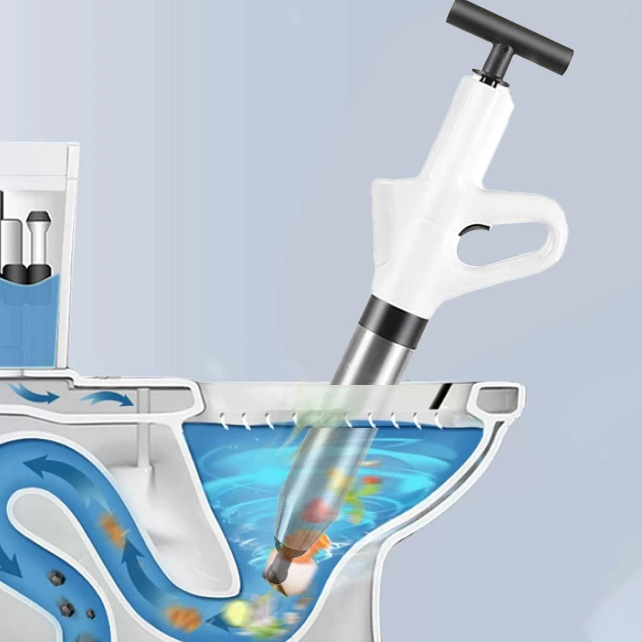 TUMALL Toilet Plunger Powerful Sink Clogged Plunger High Pressure Air