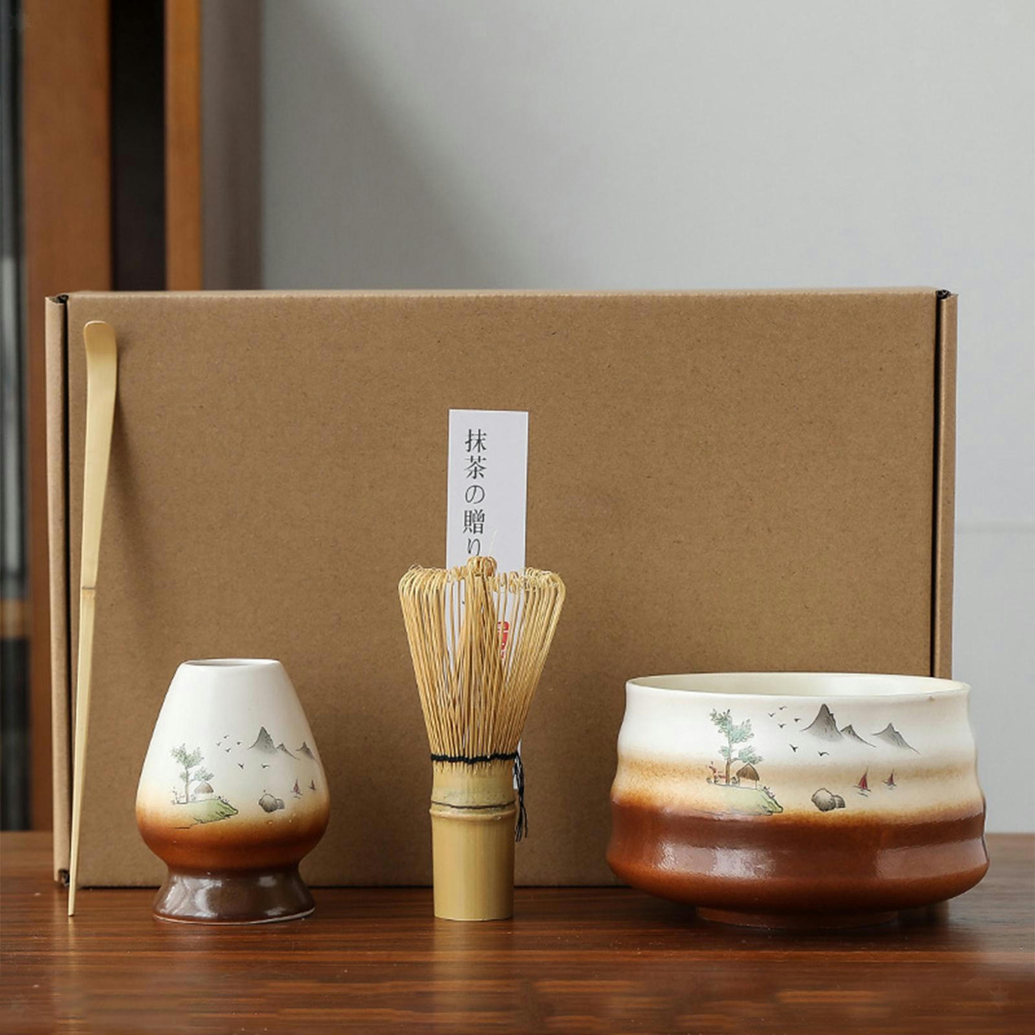 TUMALL Traditional Japanese Matcha Tea Set for Japanese Tea Utensils