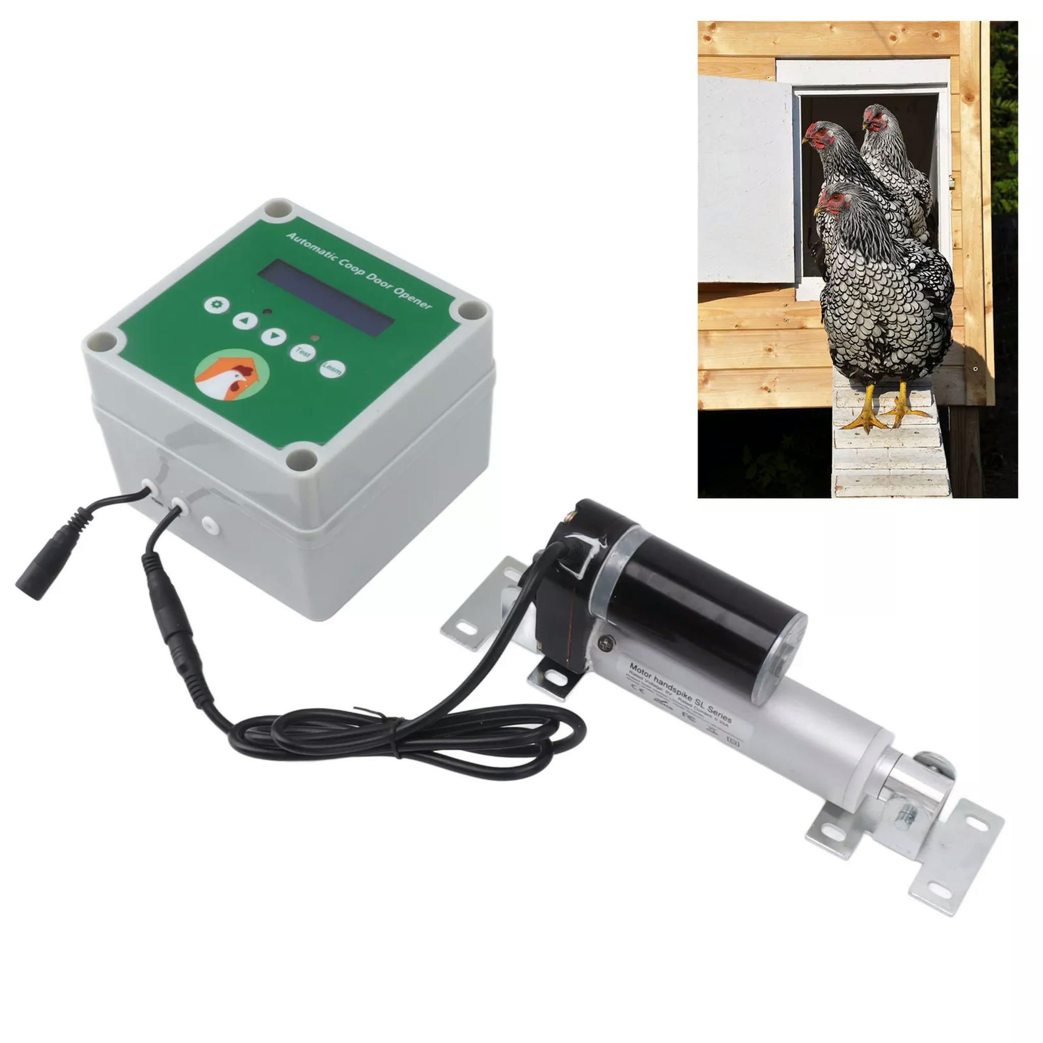 TUMALL US Auto Chicken Door Opener And Closer Automatic Chicken Coop