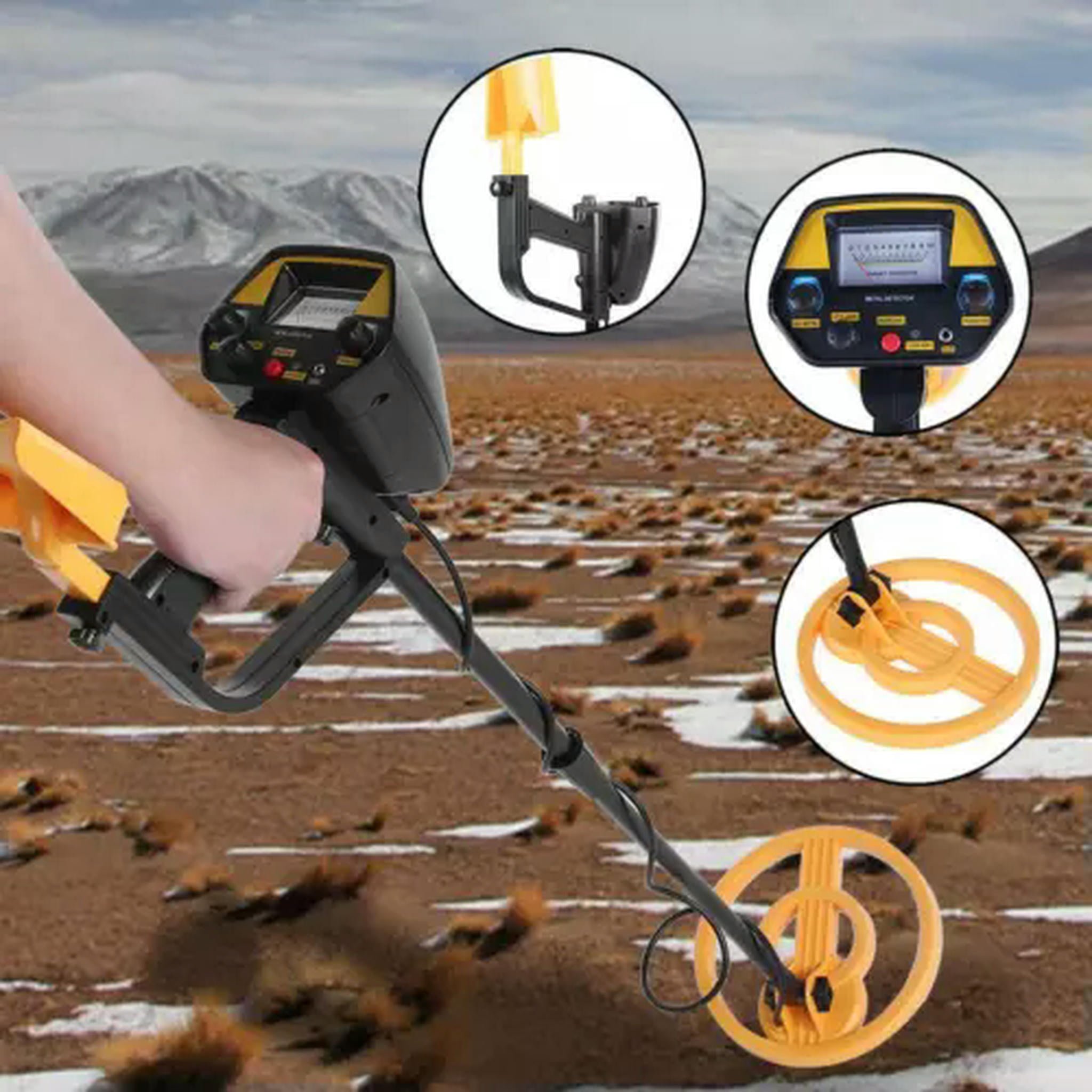 TUMALL Waterproof Metal Detector Underground Explorer Gold Finder US3