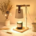 TUMALL Wood Base Electric Candle Warmer Burner Melter Heater for