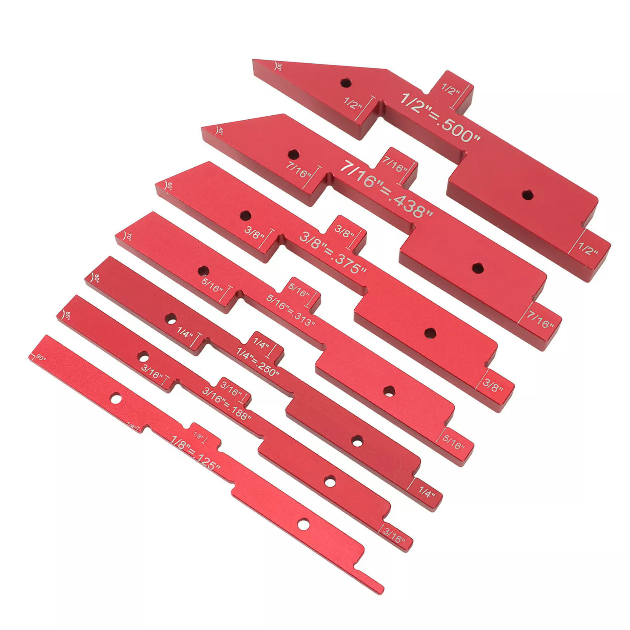 TUMALL Woodworking Router Table Setup Bars Aluminum Setup Blocks Height