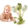 thumbnail image 1 of TUMAMA Dinosaur Dancing Interactive Baby Toy, Mimicking Twisted Electronic Soft Plush Toy with Talking Recording Repeat Talking, Talking Dinosaur Toys for Girls and Boys, 1 of 7
