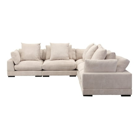 Moe's Home Collection Tumble Classic L Modular Sectional Cappuccino