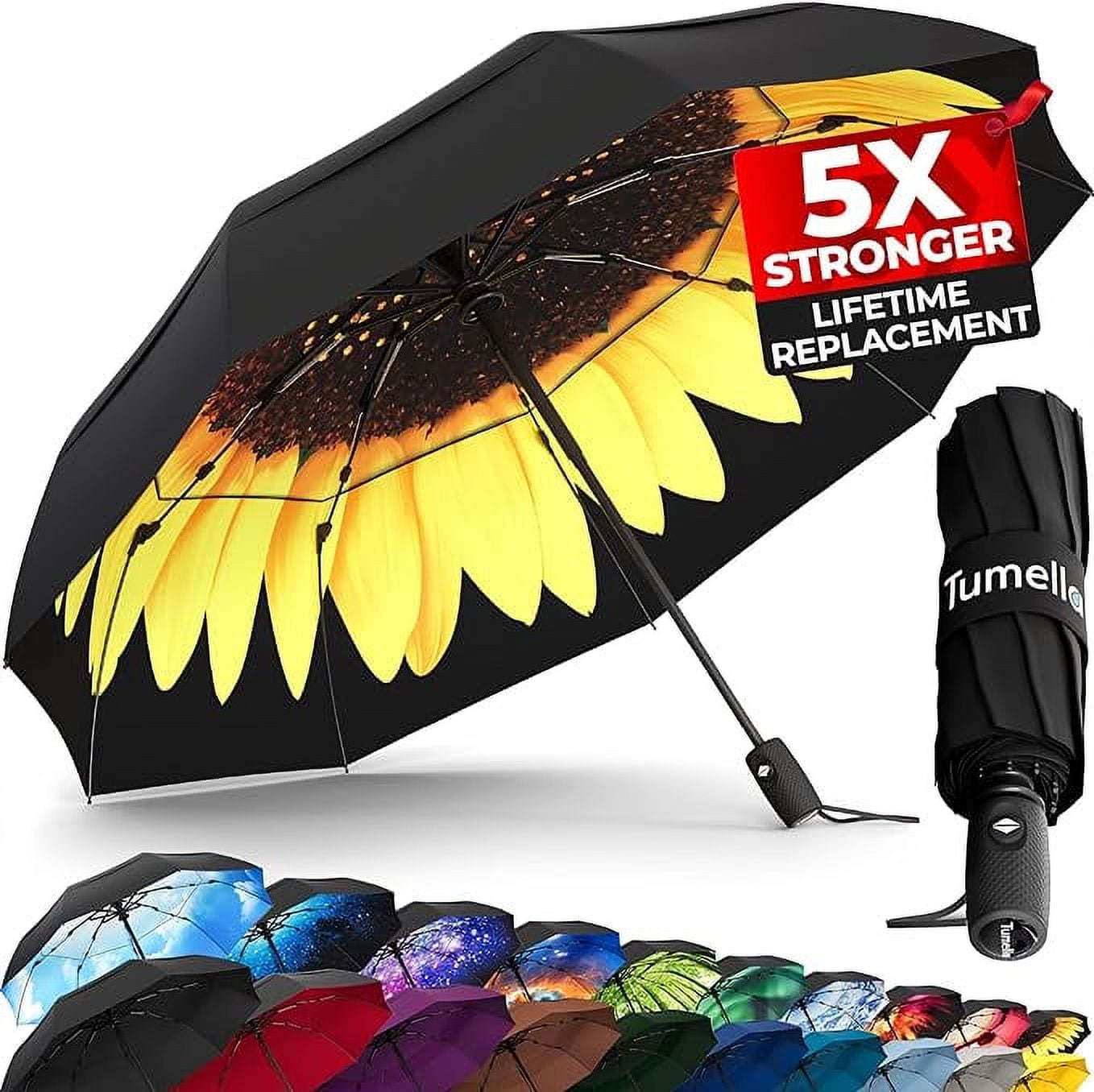 TUMELLA Strongest Windproof Travel Umbrella Superior