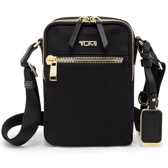 TUMI Voyageur Persia Crossbody Bag, Black & Gold