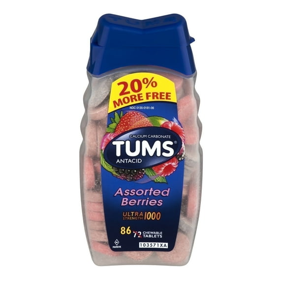 TUMS Antacid Assorted Berries - 86 CT