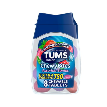 TUMS Chewy Bites Chewable Antacid Tablets - 8 ct