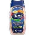 TUMS Extra Strength Antacid Tablets for Chewable Heartburn Relief and