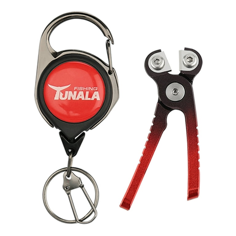 TUNALA Aluminum Alloy Fishing Line Cutters with Retractors Fishing Pliers