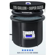 TUNDRA TUB – The Ultimate 115 Gallon XL Cold Plunge Tub | Recovery Ice Bath for Athletes & Wellness | Cover, Travel Bag, IcePack, Pump, Temp & Tribe Beanie | Burn Fat, Boost Energy | USA Based