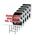 thumbnail image 1 of TUNE UPS BRAKES OIL CHANGE 5 Pack Of 12" x 16" Yard Sign & Stake | Advertise Your Business | Stake Included Image On Front Only | Made in The USA, 1 of 3