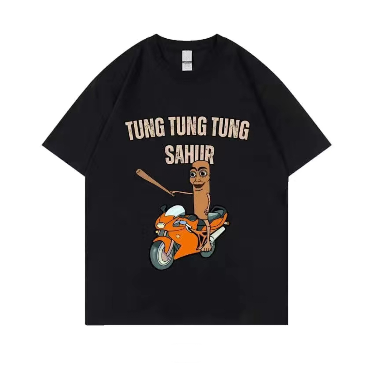 TUNG TUNG TUNG SAHUR RIDES A MOTORCYCLE Shirt John Pork Tralalero 