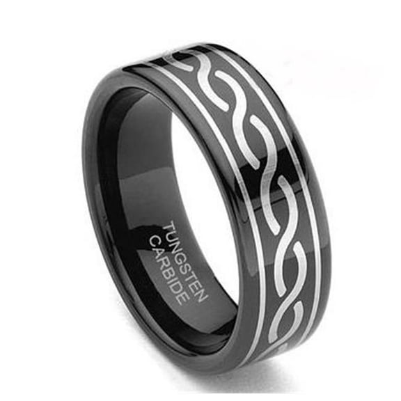 TUNGSTEN  WEDDING BAND - Black - Size 11.5