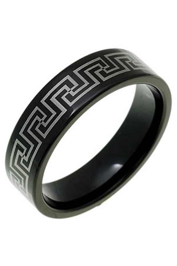 TUNGSTEN  WEDDING BAND - Black - Size 8