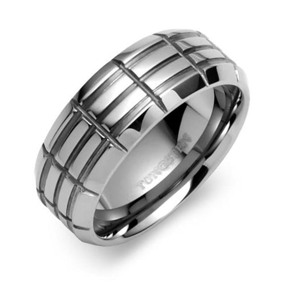 TUNGSTEN  WEDDING BAND - Size 10