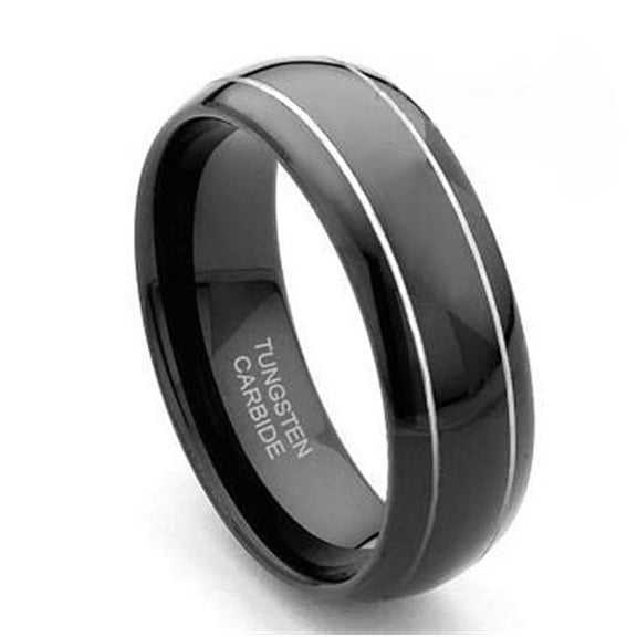 TUNGSTEN  WEDDING BAND - Size 8.5