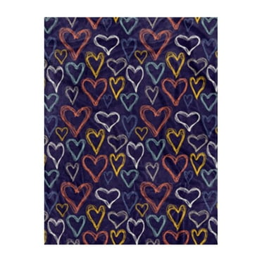TUNKENCE Valentine's Day Flannel Throw, 60” x 80”